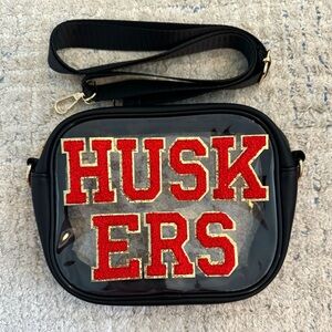 Clear crossbody stadium bag